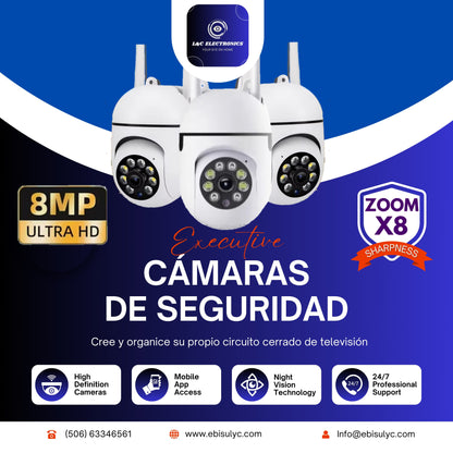 Cámaras de seguridad. 8MP. ULTRA HD. 128gb.